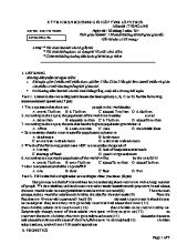 Đề thi chọn học sinh giỏi cấp tỉnh lớp 9 THCS môn thi Tiếng Anh